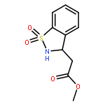 methyl (1,1-dioxido-2,3-dihydro-1,2-benzothiazol-3-yl)acetate