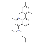 4-Quinolinamine, N-butyl-N-ethyl-2-methyl-8-(2,4,6-trimethylphenyl)-