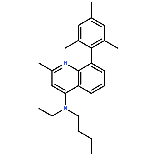 4-Quinolinamine, N-butyl-N-ethyl-2-methyl-8-(2,4,6-trimethylphenyl)-