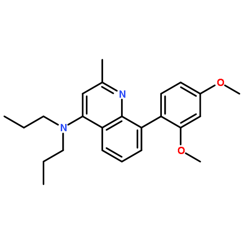 4-Quinolinamine, 8-(2,4-dimethoxyphenyl)-2-methyl-N,N-dipropyl-