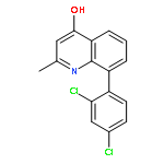 4-Quinolinol, 8-(2,4-dichlorophenyl)-2-methyl-