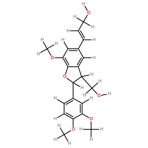 (-)-(7'E,7R,8S)-3,4,5'-trimethoxy-4',7-epoxy-8,3'-neolign-7'-ene-9,9'-diol