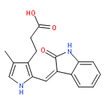 2-[(1,2-Dihydro-2-oxo-3H-indol-3-ylidene)methyl]-4-methyl-1H-pyrrole-3-propanoic acid