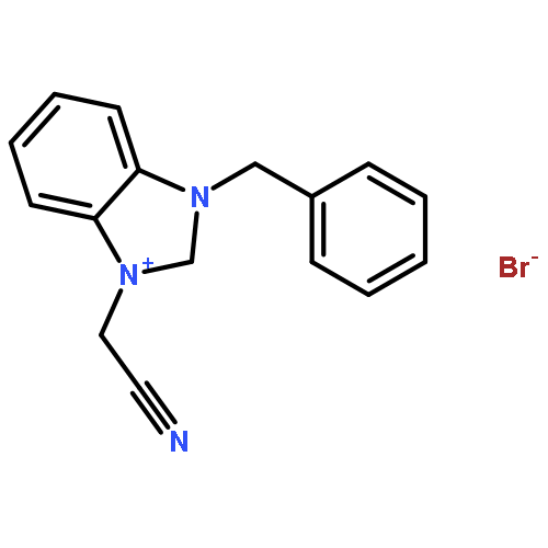 1H-Benzimidazolium, 1-(cyanomethyl)-3-(phenylmethyl)-, bromide