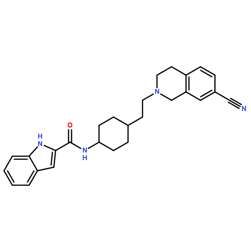 trans-N-[4-[2-(7-Cyano-1,2,3,4-tetrahydroisoquinolin-2-yl)ethyl]cyclohexyl]-1H-indole-2-carboxamide