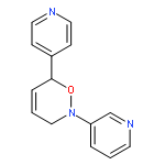 2H-1,2-Oxazine, 3,6-dihydro-2-(3-pyridinyl)-6-(4-pyridinyl)-