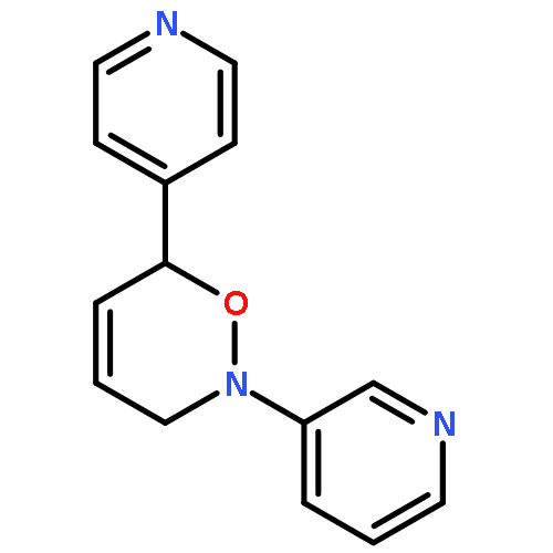 2H-1,2-Oxazine, 3,6-dihydro-2-(3-pyridinyl)-6-(4-pyridinyl)-