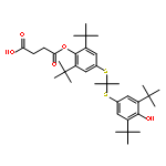 Butanedioic acid,1-[4-[[1-[[3,5-bis(1,1-dimethylethyl)-4-hydroxyphenyl]thio]-1-methylethyl]thio]-2,6-bis(1,1-dimethylethyl)phenyl]ester