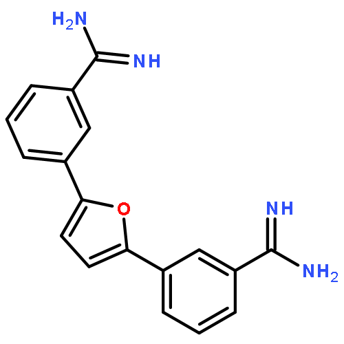 Benzenecarboximidamide, 3,3'-(2,5-furandiyl)bis-