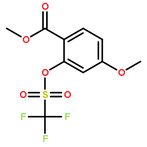 Benzoic acid, 4-methoxy-2-[[(trifluoromethyl)sulfonyl]oxy]-, methyl ester