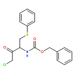 Carbamic acid, [(1S)-3-chloro-2-oxo-1-[(phenylthio)methyl]propyl]-,phenylmethyl ester