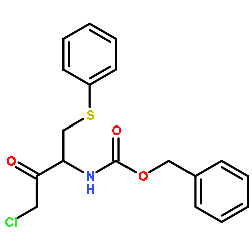 Carbamic acid, [(1S)-3-chloro-2-oxo-1-[(phenylthio)methyl]propyl]-,phenylmethyl ester