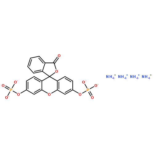 Spiro[isobenzofuran-1(3H),9'-[9H]xanthen]-3-one,3',6'-bis(phosphonooxy)-, ammonium salt (1:4)