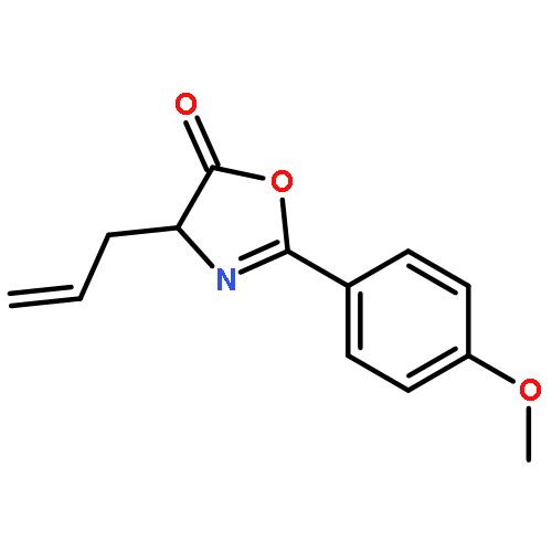 5(4H)-Oxazolone, 2-(4-methoxyphenyl)-4-(2-propenyl)-