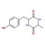 2,5-Piperazinedione, 3-[(4-hydroxyphenyl)methyl]-6-methyl-, (3S,6S)-