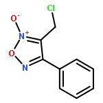 1,2,5-Oxadiazole, 3-(chloromethyl)-4-phenyl-, 2-oxide