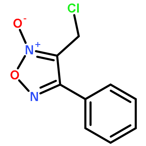 1,2,5-Oxadiazole, 3-(chloromethyl)-4-phenyl-, 2-oxide