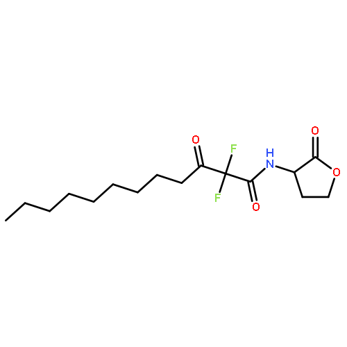 Dodecanamide, 2,2-difluoro-3-oxo-N-[(3S)-tetrahydro-2-oxo-3-furanyl]-