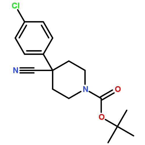 Tert-butyl 4-(4-chlorophenyl)-4-cyanopiperidine-1-carboxylate