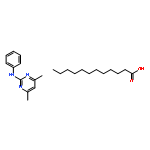 dodecanoic acid, compd. with 4,6-dimethyl-N-phenyl-2-pyrimidinamine (1:1)