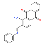 1-amino-2-[(phenylimino)methyl]anthraquinone