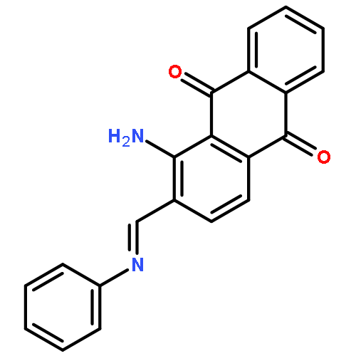 1-amino-2-[(phenylimino)methyl]anthraquinone