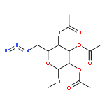 Methyl 6-azido-6-deoxy-2,3,4-triacetate-alpha-D-glucopyranoside