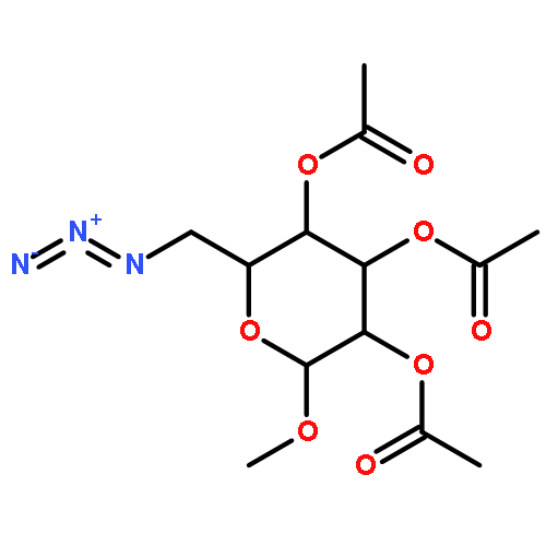 Methyl 6-azido-6-deoxy-2,3,4-triacetate-alpha-D-glucopyranoside