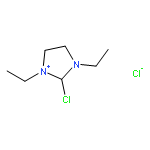 1H-Imidazolium, 2-chloro-1,3-diethyl-4,5-dihydro-, chloride