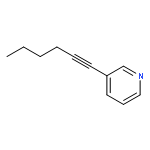 Pyridine, 3-(1-hexynyl)-