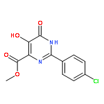 4-Pyrimidinecarboxylic acid,2-(4-chlorophenyl)-1,6-dihydro-5-hydroxy-6-oxo-, methyl ester