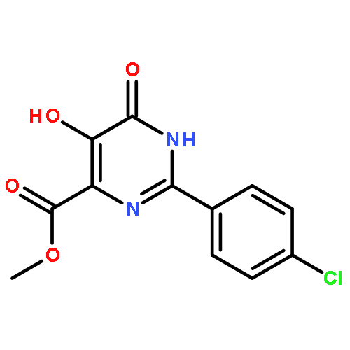 4-Pyrimidinecarboxylic acid,2-(4-chlorophenyl)-1,6-dihydro-5-hydroxy-6-oxo-, methyl ester