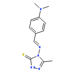 3H-1,2,4-Triazole-3-thione,4-[[[4-(dimethylamino)phenyl]methylene]amino]-2,4-dihydro-5-methyl-