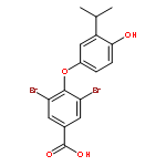 Benzoic acid, 3,5-dibromo-4-[4-hydroxy-3-(1-methylethyl)phenoxy]-