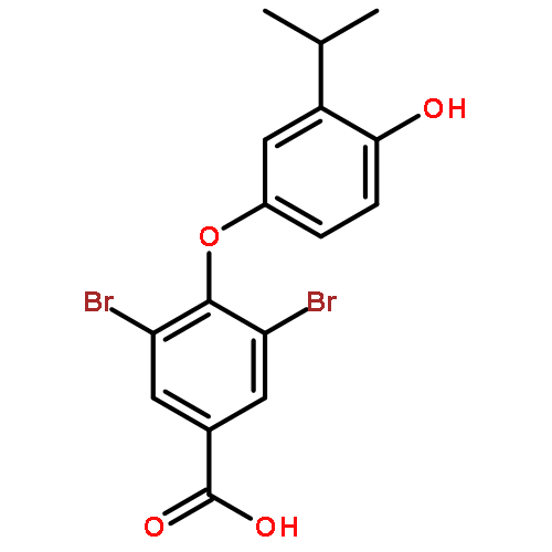 Benzoic acid, 3,5-dibromo-4-[4-hydroxy-3-(1-methylethyl)phenoxy]-