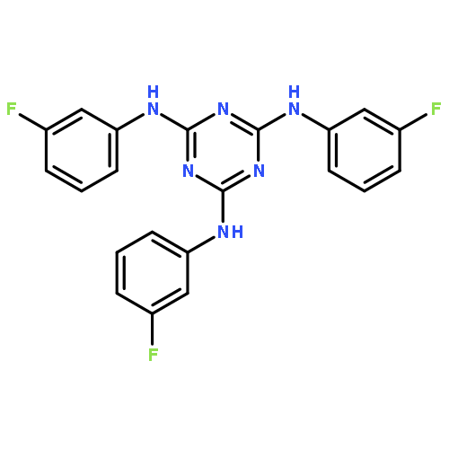 1,3,5-Triazine-2,4,6-triamine, N,N',N''-tris(3-fluorophenyl)-