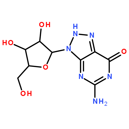 7H-1,2,3-Triazolo[4,5-d]pyrimidin-7-one,5-amino-3,4-dihydro-3-b-D-ribofuranosyl-