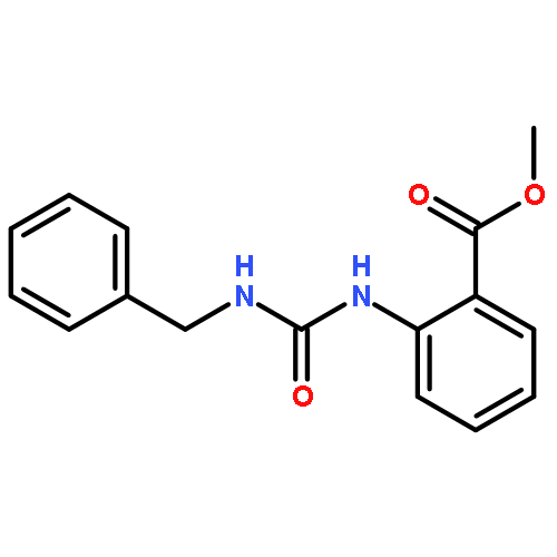 Benzoic acid, 2-[[[(phenylmethyl)amino]carbonyl]amino]-, methyl ester