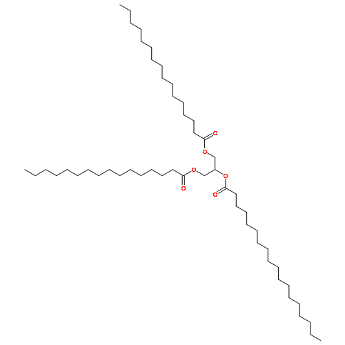 Octadecanoic acid,2-[(1-oxohexadecyl)oxy]-1-[[(1-oxohexadecyl)oxy]methyl]ethyl ester