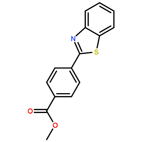 Benzoic acid, 4-(2-benzothiazolyl)-, methyl ester