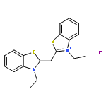 Benzothiazolium,3-ethyl-2-[(3-ethyl-2(3H)-benzothiazolylidene)methyl]-, iodide (1:1)