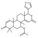 1-(furan-3-yl)-4b,7,7,10a,12a-pentamethyl-3,8-dioxo-3,4b,5,6,6a,7,8,10a,10b,11,12,12a-dodecahydro-1H-naphtho[2,1-f]isochromen-5-yl acetate