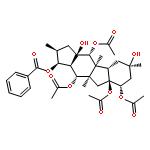 (1S,2S,3aR,4R,4aS,4bS,6R,8S,8aS,9aR,10R,10aR)-1-(benzoyloxy)-3a,6-dihydroxy-2,4a,6,9a-tetramethyltetradecahydrocyclopenta[b]fluorene-4,8,8a,10(1H)-tetrayl tetraacetate