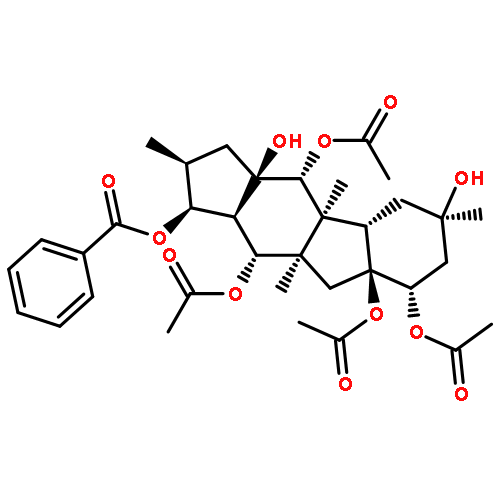 (1S,2S,3aR,4R,4aS,4bS,6R,8S,8aS,9aR,10R,10aR)-1-(benzoyloxy)-3a,6-dihydroxy-2,4a,6,9a-tetramethyltetradecahydrocyclopenta[b]fluorene-4,8,8a,10(1H)-tetrayl tetraacetate