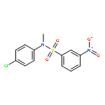 Benzenesulfonamide, N-(4-chlorophenyl)-N-methyl-3-nitro-