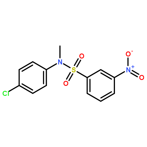 Benzenesulfonamide, N-(4-chlorophenyl)-N-methyl-3-nitro-