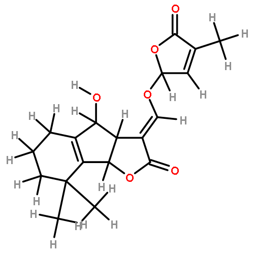 (+)-(3aR,4S,8bS,2'R)-3-[(E)-2',5'-dihydro-4'-methyl-5'-oxo-2'-furanyloxymethylene]-4-hydroxy-8,8-dimethyl-3,3a,4,5,6,7,8,8b-octahydroindeno[1,2-b]furan-2-one