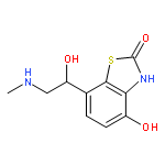 2(3H)-Benzothiazolone, 4-hydroxy-7-[1-hydroxy-2-(methylamino)ethyl]-