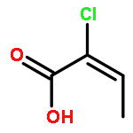 2-Butenoicacid, 2-chloro-, (E)- (9CI)