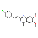 Quinazoline, 4-chloro-2-[(1E)-2-(4-chlorophenyl)ethenyl]-6,7-dimethoxy-